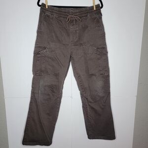PacSun Baggy Brown Cargo Pants Medium 30W Y2K Wide Leg Drawstring